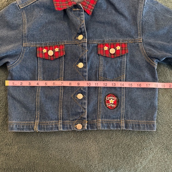 Looney Tunes - Denim Jacket - Girls Size 12 - Vintage - Picture 13 of 13